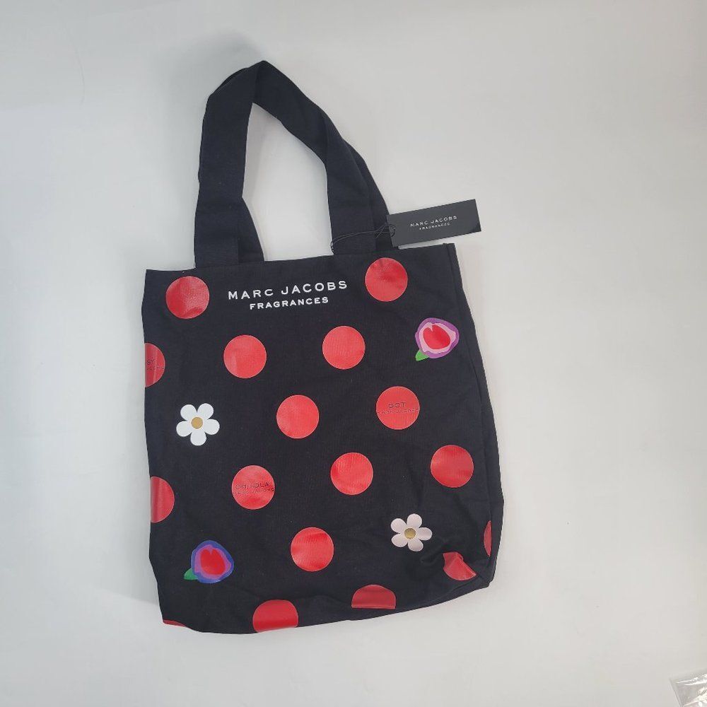 Marc Jacobs Tote Bag  Black Summer Flower Design